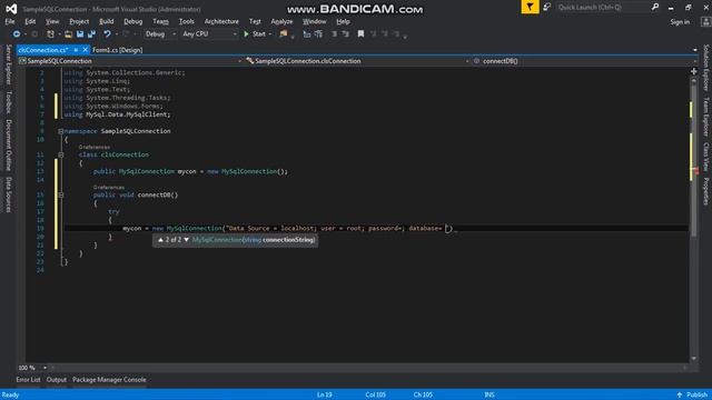 C#01 Visual Studio C# - MySql Connection смотреть онлайн