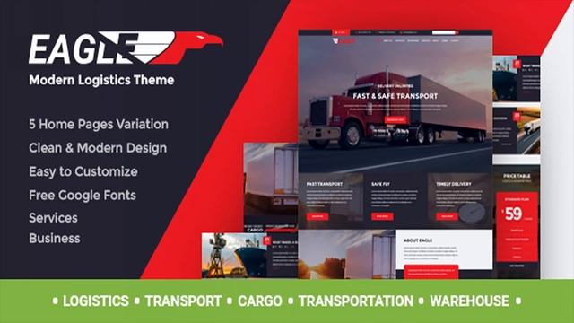 Eagle - Logistics, Cargo & Transportation WordPress Theme | Themeforest Website Templates and Theme смотреть онлайн