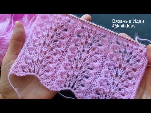 Супер просто и шикарно! Красивый узор спицами! смотреть онлайн
