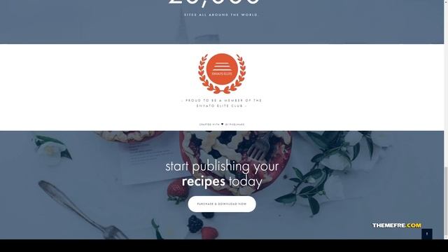 Yukino - Food Blog WordPress Theme foodie food blogger смотреть онлайн