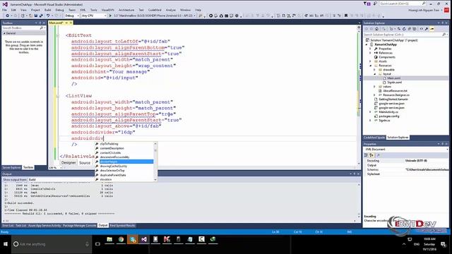 Xamarin Android Tutorial - Chat Application смотреть онлайн