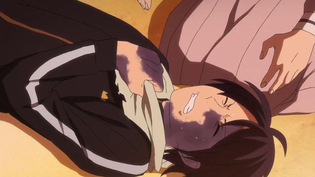 Ято умирает / Юки осквернил Ято / Бездмоный Бог [Noragami] смотреть онлайн