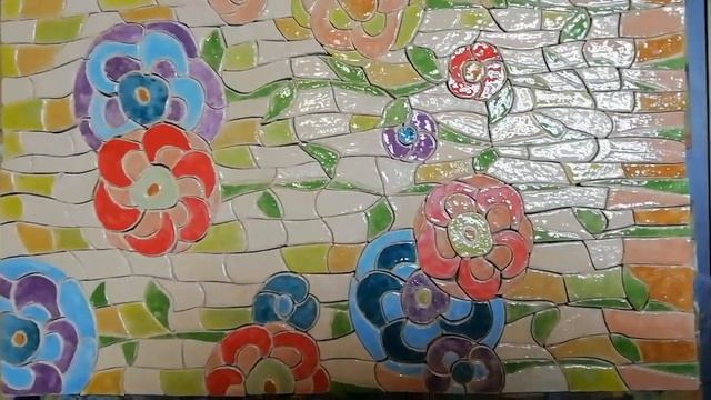 Керамическое панно Цветочная поляна Процесс создания смотреть онлайн