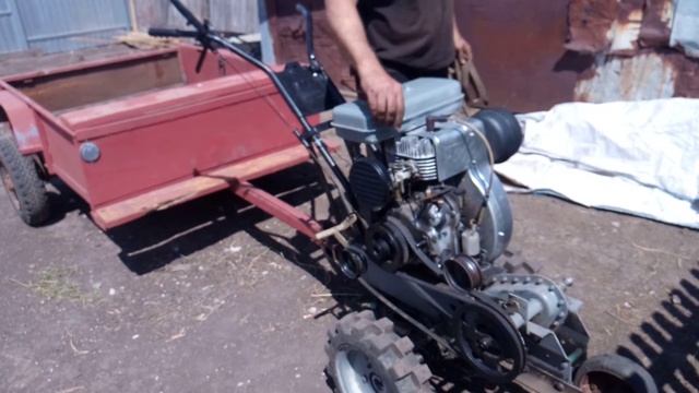 Завожу мотоблок со старым карбюратором. смотреть онлайн