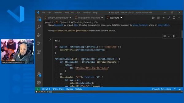 LIVE ?: .NET Interactive Notebooks with C#/F# in VS Code