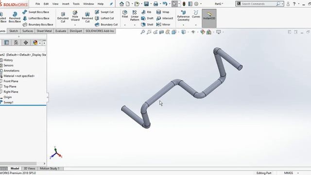 21 - SolidWorks Tutorial for Beginners- 3D Sketch, Instant 2D, Shaded Sketch Contours, Rapid Sketch смотреть онлайн