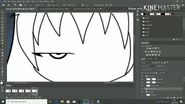 Making Gacha Life Animation In Photoshop (Time Lapse)
