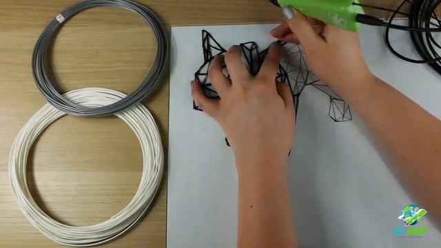DIY * Рисуем подарок для друга или подруги 3Д ручкой. Полигональный стиль рисования 3Д ручкой смотреть онлайн