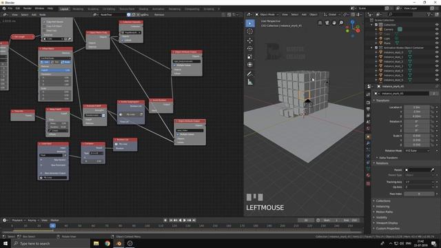 Animation nodes and dynamics [BLENDER 2.8 RC] смотреть онлайн