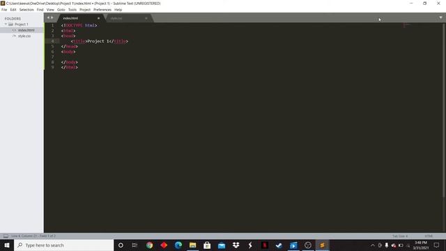 How to link HTML to CSS with Sublime Text 3 смотреть онлайн