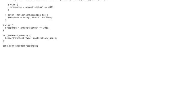 Code Review: Dispatcher for a JSON API without routes (2 Solutions!!) смотреть онлайн