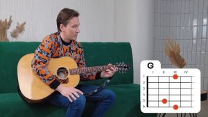 Урок 18. Аккорд G.  Самое простое обучение на гитаре, от Мясникова.