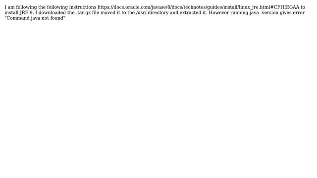 Installing JRE from .tar.gz смотреть онлайн