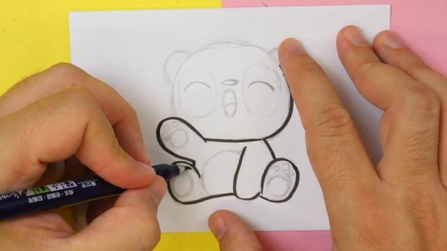 HOW TO DRAW A CUTE Panda KAWAII смотреть онлайн