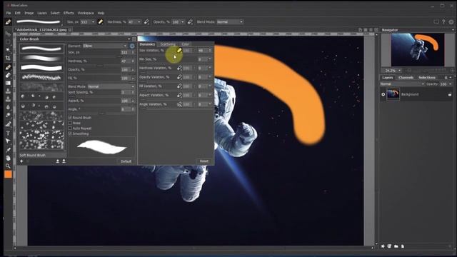 How to Use Brush Editor in AliveColors. Part 1: Ellipse смотреть онлайн