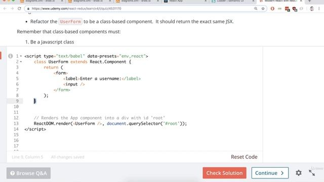 6.15 Exercise Solution Class Based Components | Modern React with Redux [2019 Update] смотреть онлайн