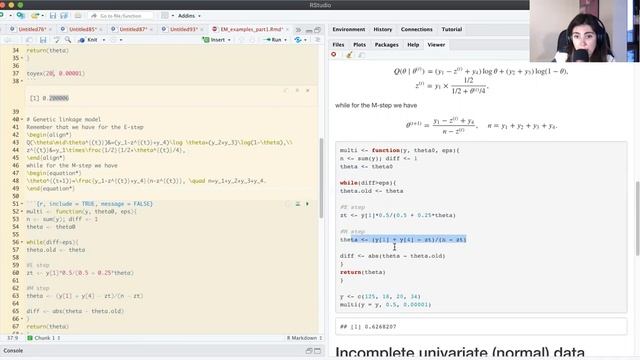 EM algorithm: toy examples in R смотреть онлайн