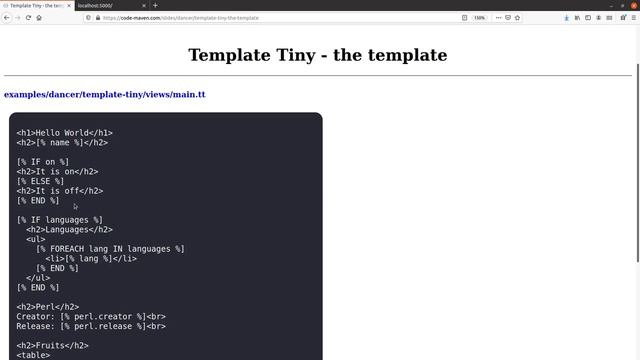 Perl Dancer Part 28: Template Tiny смотреть онлайн