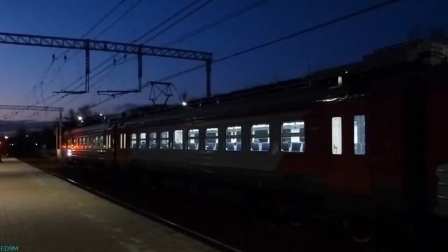 НОВЫЙ электропоезд на Савеловском направлении - ЭД4М-0448 - 9 апреля 2014 смотреть онлайн