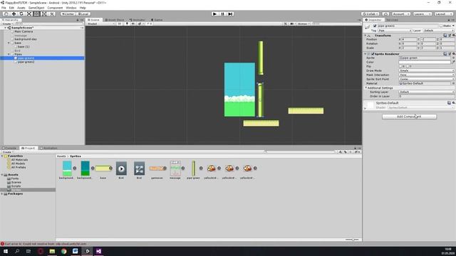 FlappyBird #1 - Настройка основных механик игры смотреть онлайн