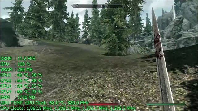 Intel Atom Z3735D Gaming: SKYRIM @ 720p смотреть онлайн