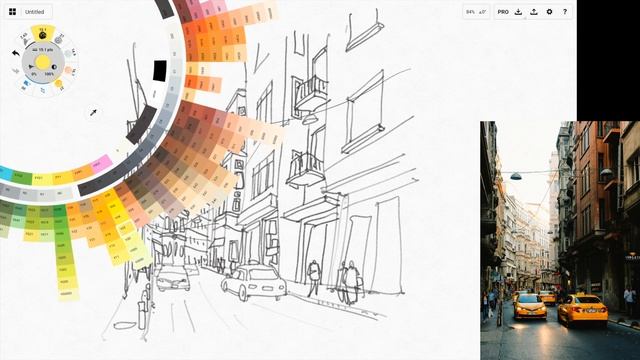 How to draw a busy street scene with Concepts app смотреть онлайн