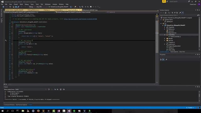 Dotnet Core - MongoDb - A simple Web API смотреть онлайн
