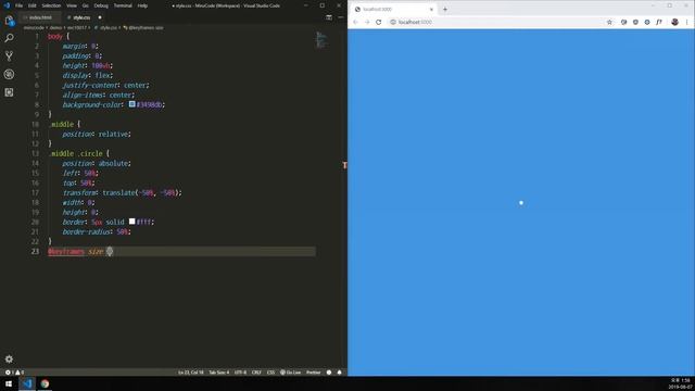 Circles CSS Animation Effects - Using Keyframes смотреть онлайн
