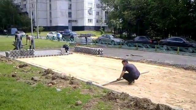 7 Экопарковка Укладка газонной решетки смотреть онлайн