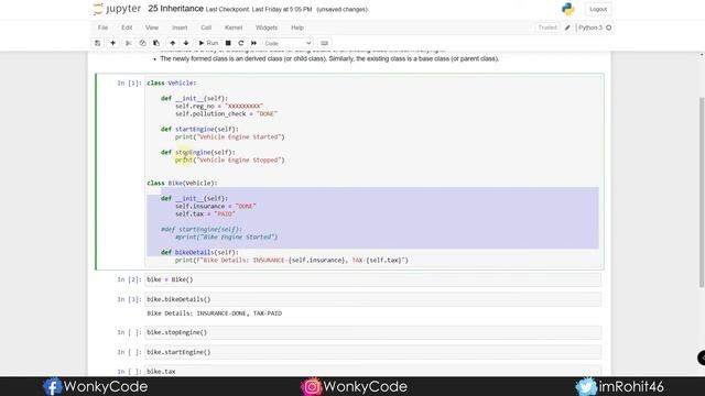 Inheritance | Python Tutorials | Python for Data Science | Telugu смотреть онлайн