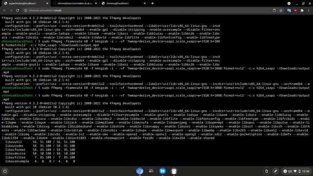Full 60fps screen record w/ developer mode & FFmpeg on Chrome OS смотреть онлайн