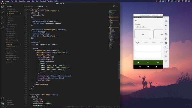 React Native Tutorials : Custom UI - Horizontal Scroll, Top Tabs смотреть онлайн