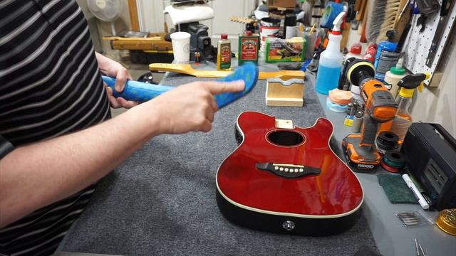 The Fender Telecoustic Project Guitar: Part 3 - New Neck Fitment, Fretboard Oiling, and Nut Slottin смотреть онлайн