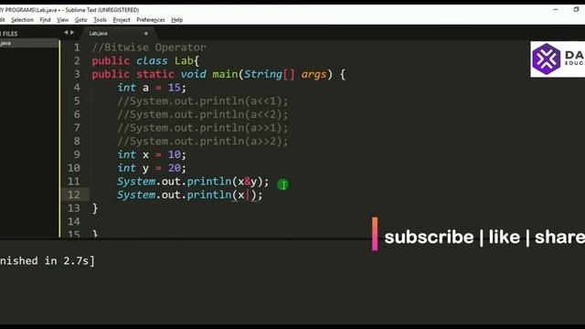 Bitwise Operator Programs In #Java | Bitwise Operators java | Core Java Programs with Output | #Jav смотреть онлайн