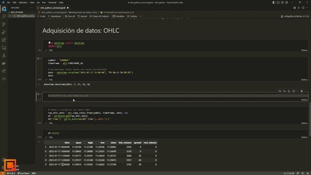 ? #4 - Obtención de Datos OHLC - Python y MetaTrader 5 - Guía PASO a PASO смотреть онлайн