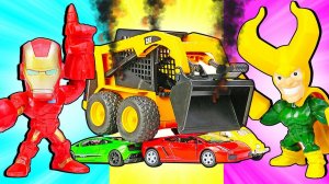 Машины супергероев НЕ ЗАВОДЯТСЯ!  Видео для мальчиков про машинки