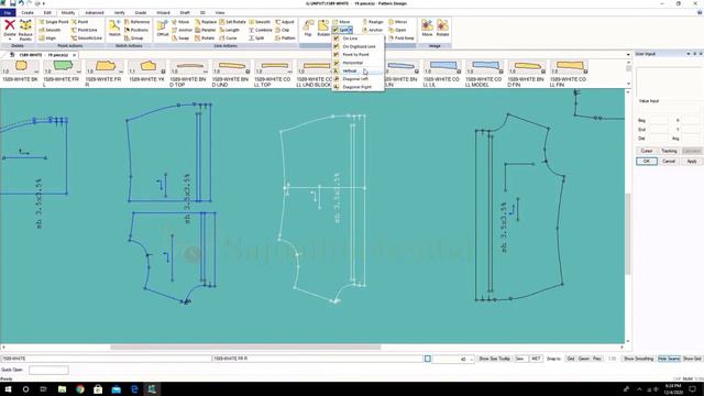 Gerber Software pattern making Modify Option tools part-4 смотреть онлайн