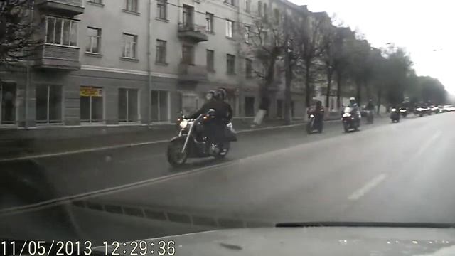 Байкеры приехали во Владимир. Bikers In Vladimir