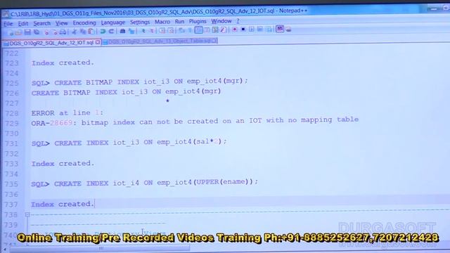 Oracle Tutorial |Online Training ||Adv Sql | Index Organized Table Part - 3 by basha смотреть онлайн