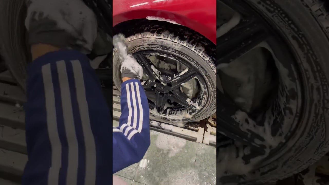 Что может Shiny Garage Wheel&Tire Clener? #детейлинг #мойкамашин #мойкаавто #detailing #carwash смотреть онлайн