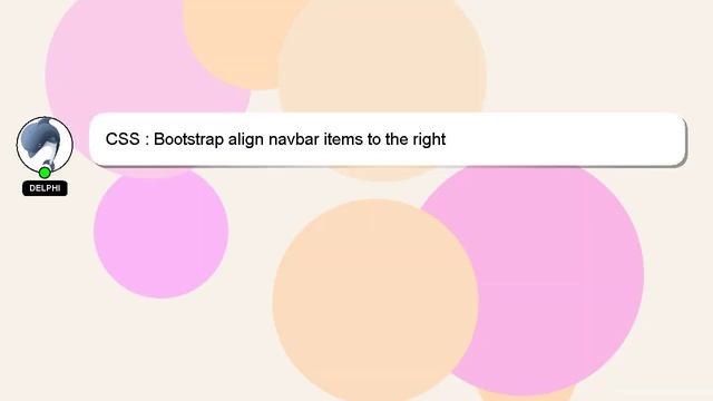 CSS : Bootstrap align navbar items to the right смотреть онлайн