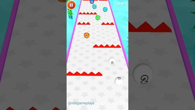 Ball Game Fun Race Run 2048 3D ! Ball Run Game Levels (1-10) Android Gameplay смотреть онлайн