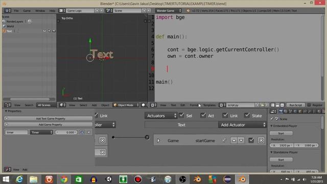 UPBGE - Start Game After Countdown Timer Python, User Request смотреть онлайн