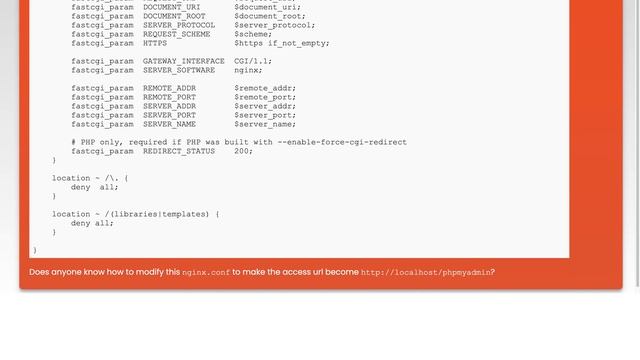 How to change the access url of official phpmyadmin docker image to http://localhost/phpmyadmin? смотреть онлайн