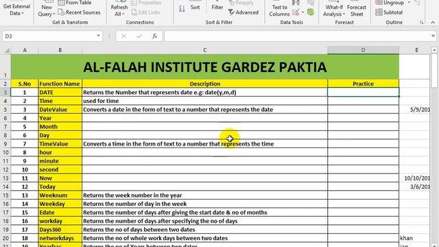 Excel 2016 in Pashto By Abdullah Khan Lesson 14 смотреть онлайн