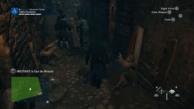 Assassin's Creed Unity - The Kingdom of Beggars: La Cour des Miracles Marquis De Sade Intro Cutscen смотреть онлайн