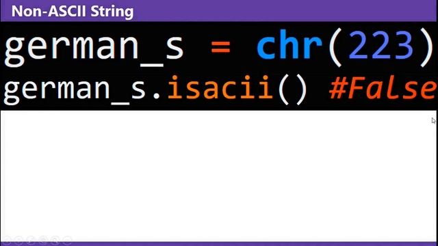Python | String isascii смотреть онлайн