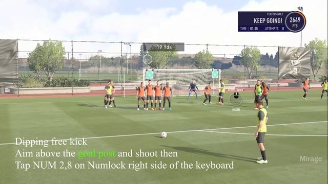 FIFA 21 Freekick pc Keyboard Tutorial | BASIC, DIPPING, CURLED,KNUCKLE BALL. смотреть онлайн