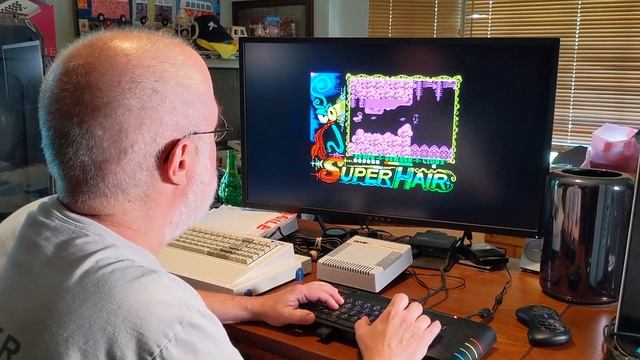 SuperHair - Sinclair ZX Spectrum 48/128 - fun 8bit retro video game смотреть онлайн