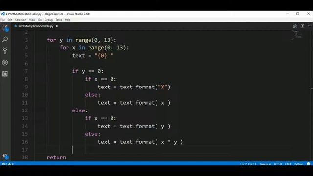 print times table in python ? смотреть онлайн